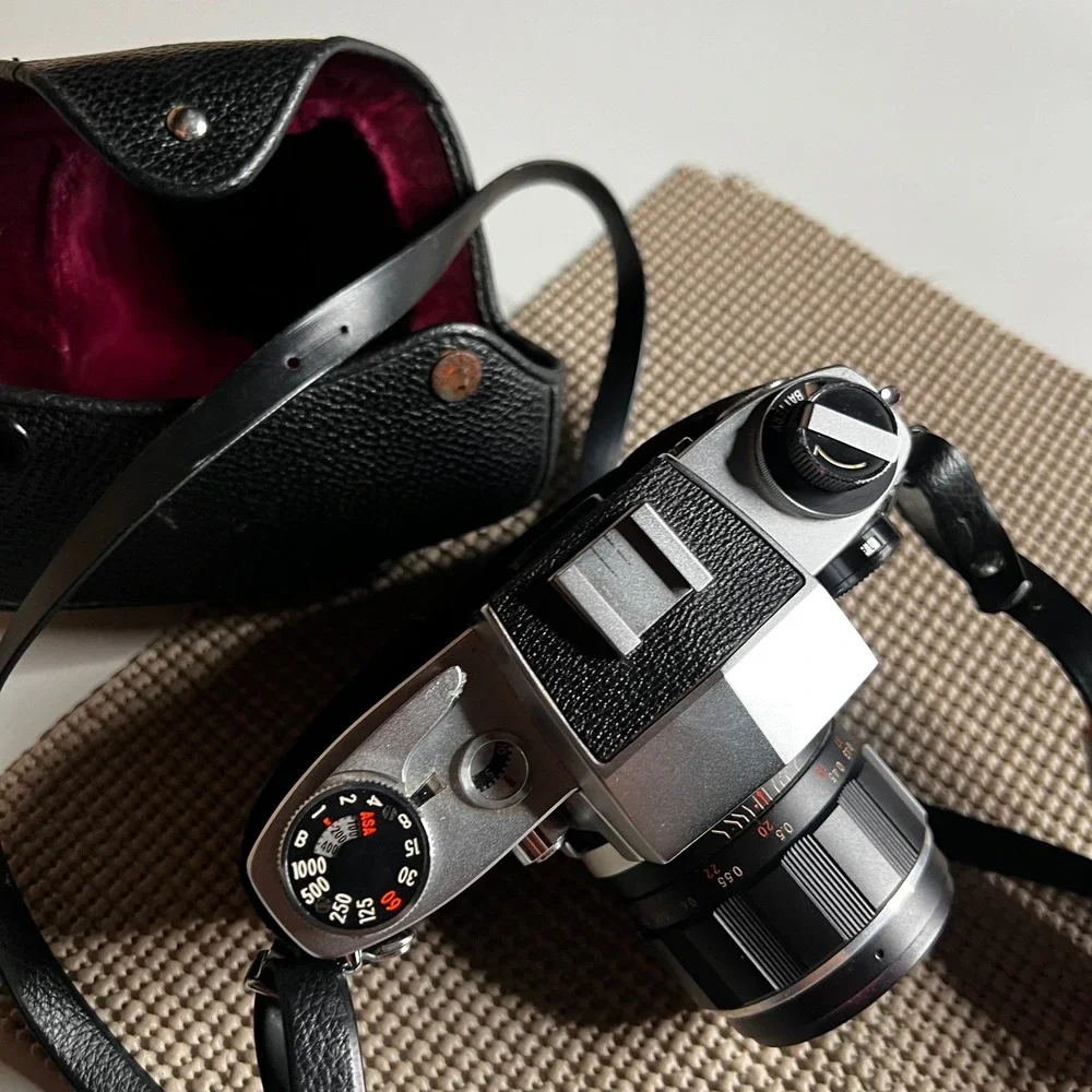 Vintage Miranda Sensorex 35mm SLR Camera with‎ Auto Miranda 50mm f1.4 Lens Case